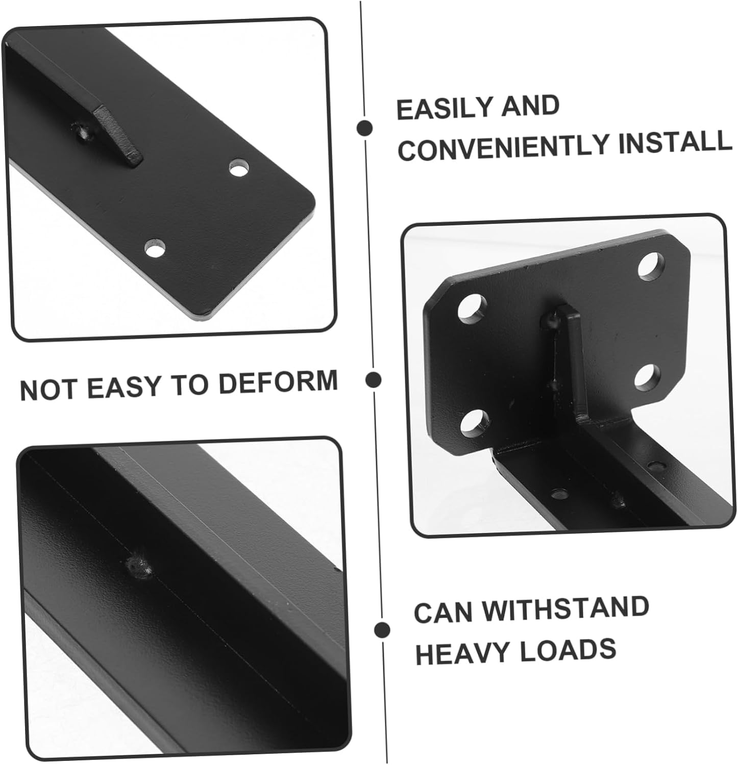 Floating Shelf Bracket Heavy Duty Wall Mount Brackets for Shelving Sturdy Minimalist Design Easy to Match Decor