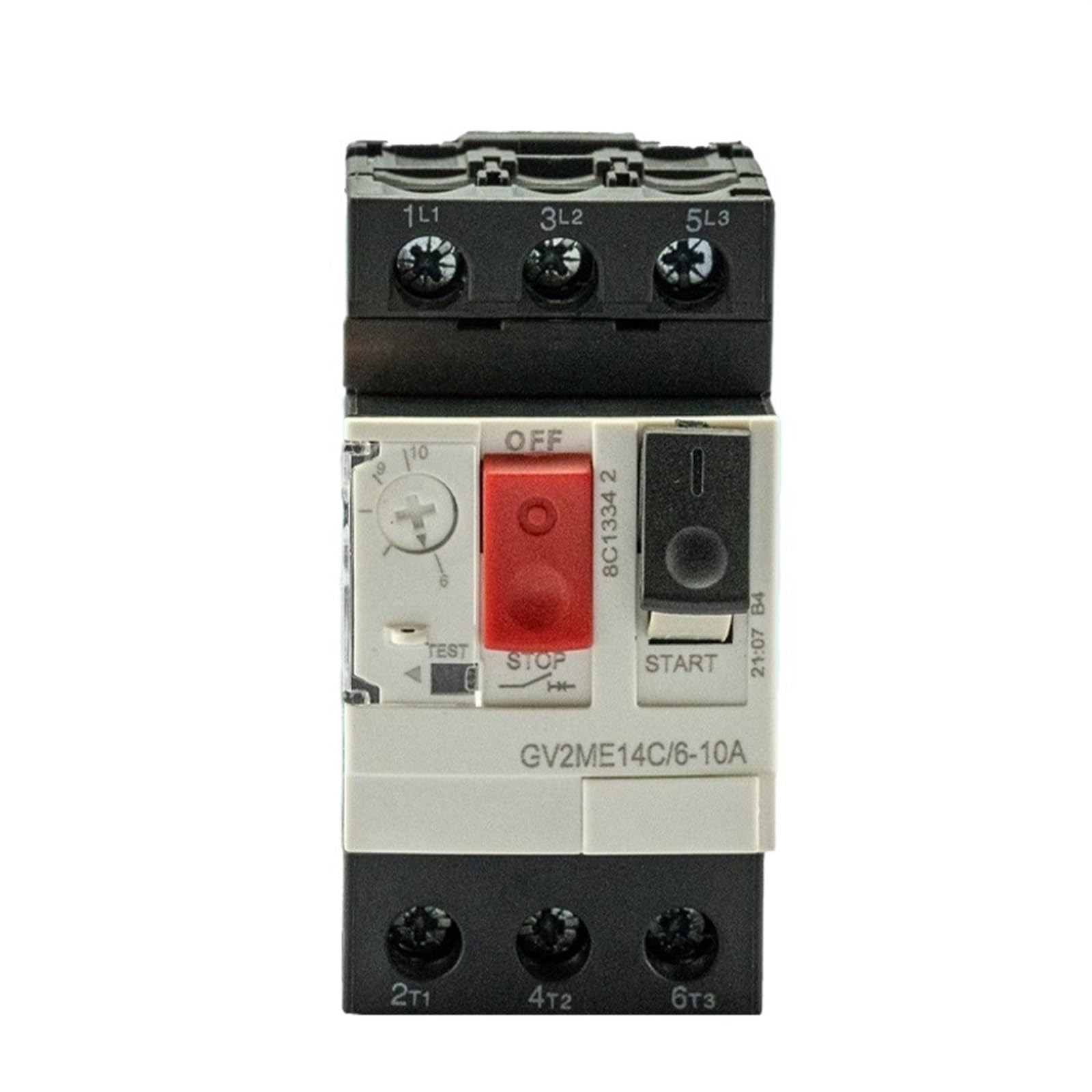 VDOQTLJT GV2ME Motor Start Protection Switch Thermal Magnetic Type Overload Short Circuit 32A Breaker MPCB(GV2ME07C 1.6-2.5A)