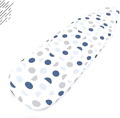 Vista 75 de Encasa XO Funda para tabla de planchar y almohadilla de 49"x18" - Acolchado grueso de fieltro de 3mm, ajuste con cordón y bloqueo, fácil de colocar