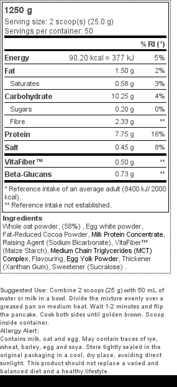 Prozis Instant Pancake 1250 G Chocolate - 1300 g
