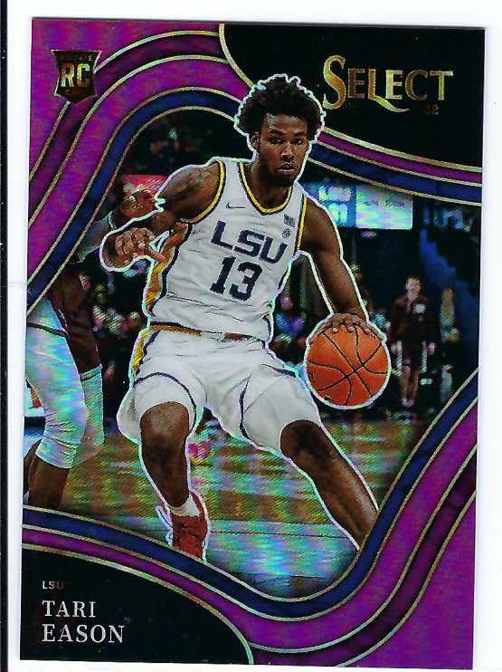TARI EASON 2022-23 Panini Chronicles Select Draft Picks #14 PURPLE PRIZM PARALLEL Rookie Card RC #48 of only 49 Made! Houston Rockets LSU Tigers Basketball