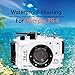 Seafrog WPC-TG6 Waterproof housing case Underwater Diving 195FT/60M Works for Olympus TG-6 Cameras White(Housing + Red Filter)