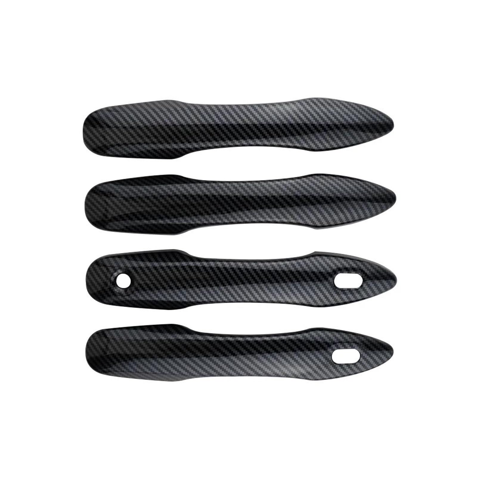 Cavinbdz Carbon Fiber Texture 4Pcs Exterior Door Handle Cover Decoration Sticker For Toyota For Corolla For Cross Xg10 2021 2022 2023 2024 (Carbon Fiber Texture)