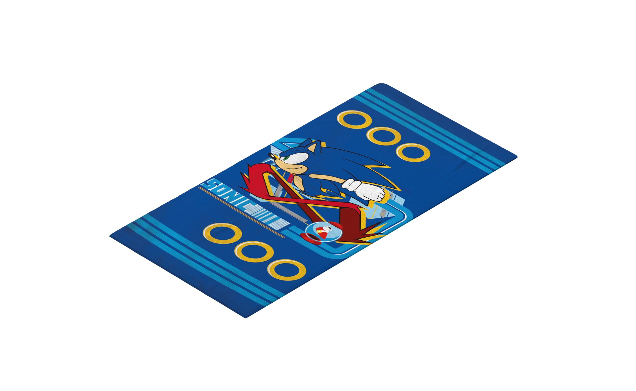 Telo Mare Sonic In Spugna 100% Cotone - 70x140 Cm, Per Spiaggia O Piscina, Colore Blu - Foto 4