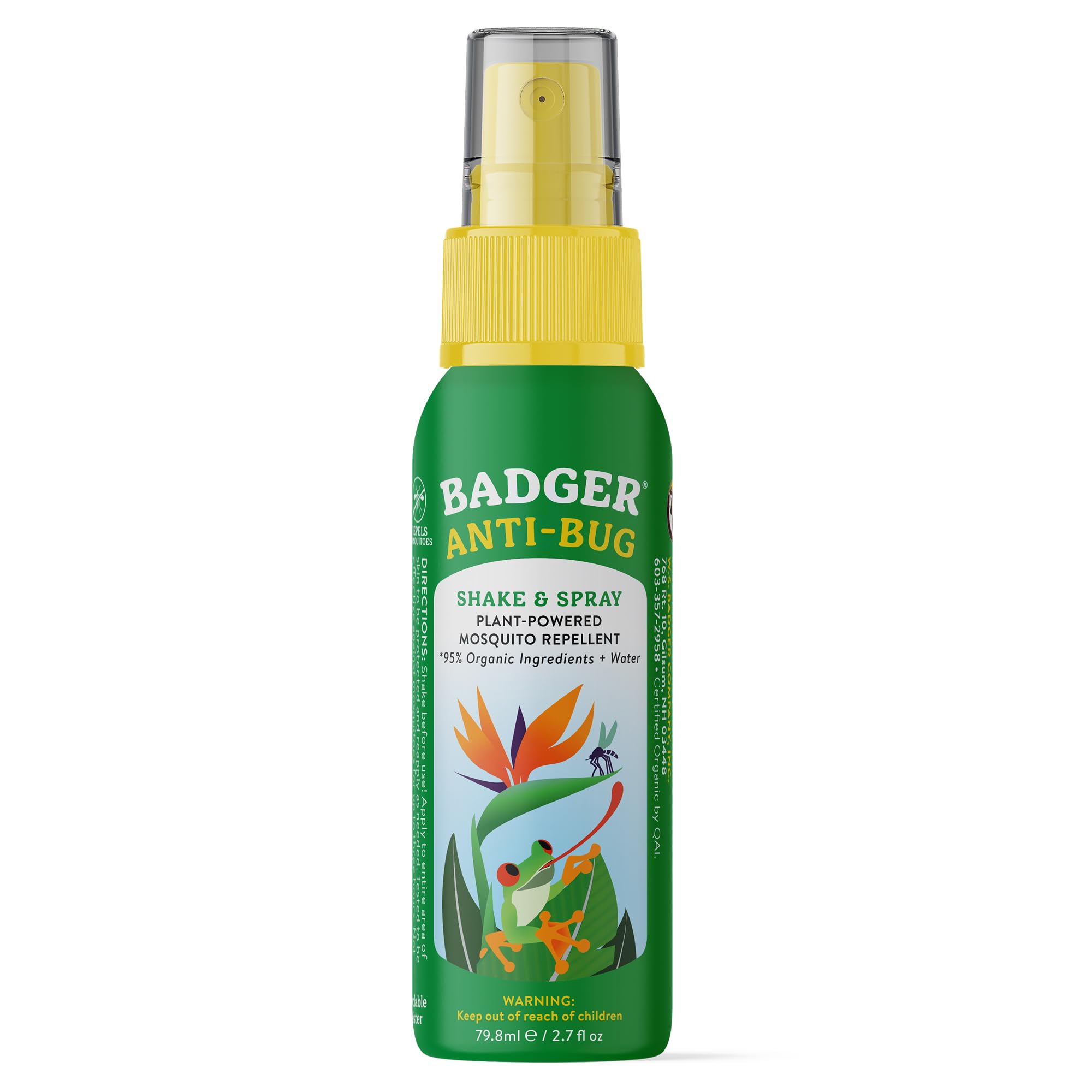 Badger Balm Anti Bug Shake & Spray Travel- 2.7 oz