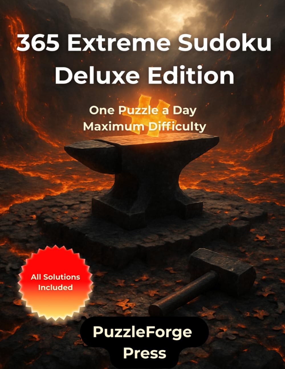 365 Extreme Sudoku — Deluxe Edition: 365 Very Hard Sudoku Puzzles — Large Format 8.5x11 Inches — Two Puzzles Per Page — For Adults, Seniors and ... Forge Series – Very Hard Puzzles for Experts)