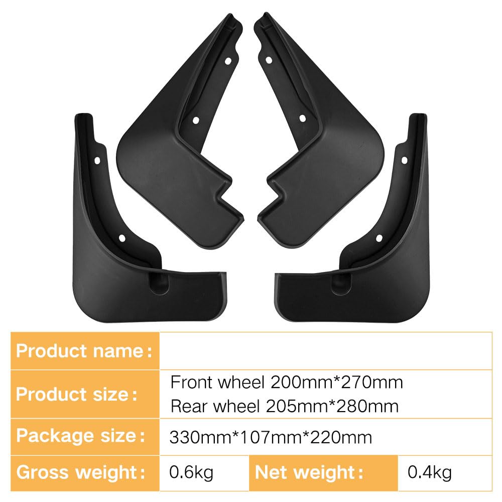 4 Stuks Spatlappen Auto Voor KIA NIRO EV Hybride 2023 2024