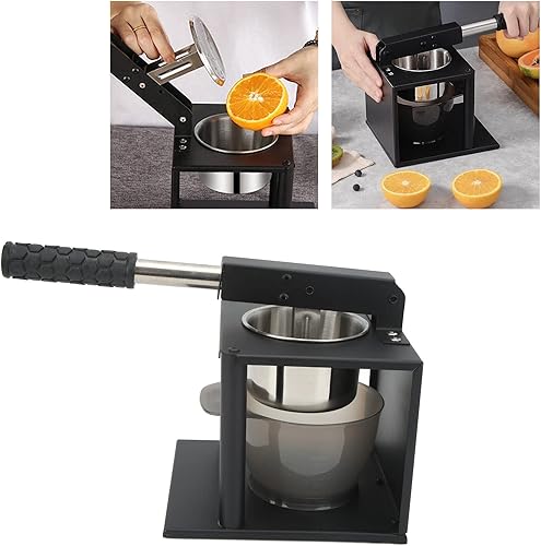 Miniatura 3 de TOPINCN Exprimidor manual de prensa - Exprimidor de limón de granada, máquina de frutas WI, máquina de sandía, palanca, acero inoxidable 304
