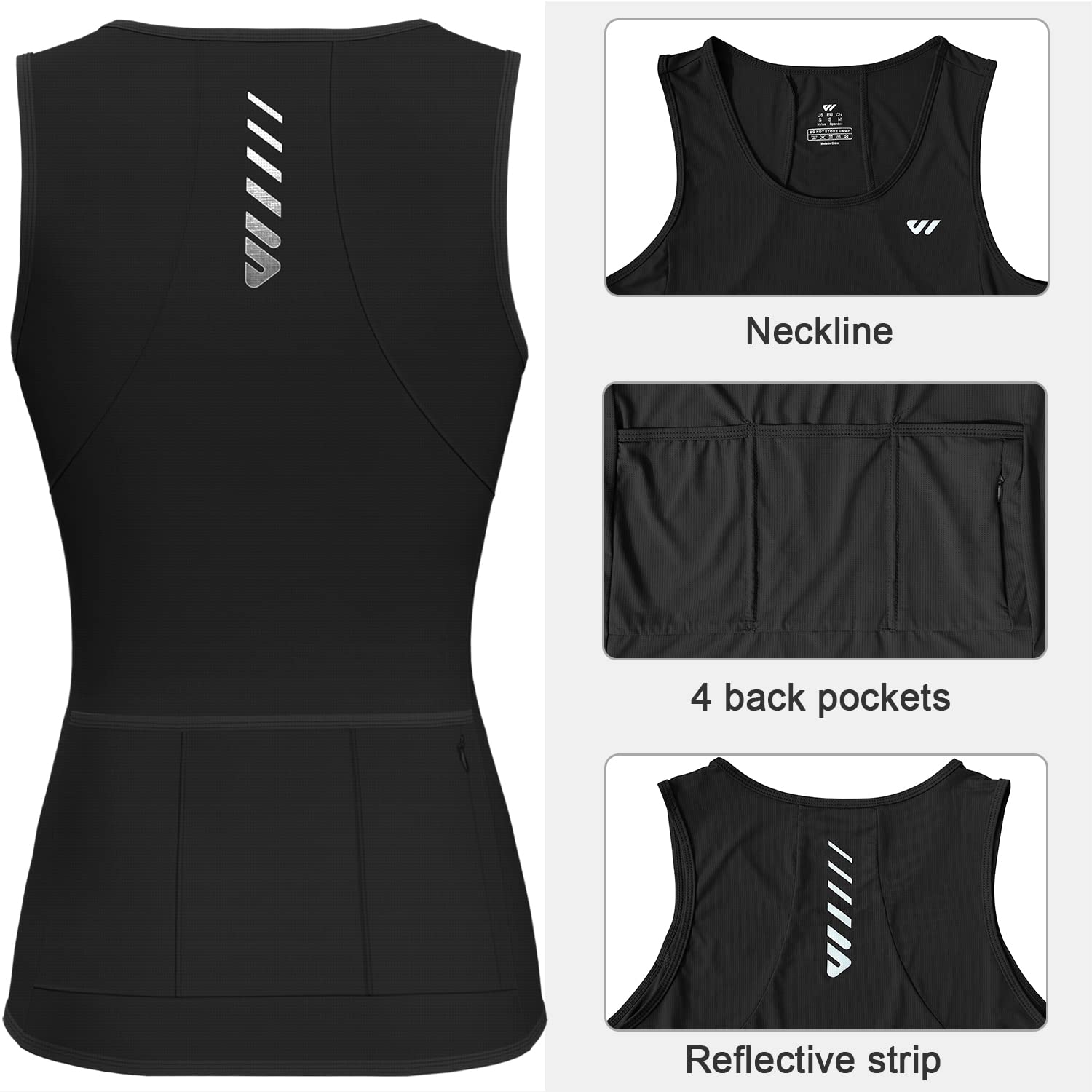 Lo.gas Fahrradtrikot Damen äRmellos,Radtrikot Atmungsaktiv Rennrad Trikot Fahrradshirt Mountainbike Frauen Sport Shirts FüR Damen Tank Top 1-2 Pack Tanktop