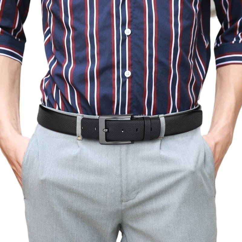 Men's Leather Belt Needle Buckle Belt Men's Top Layer Cowhide Casual Belt3