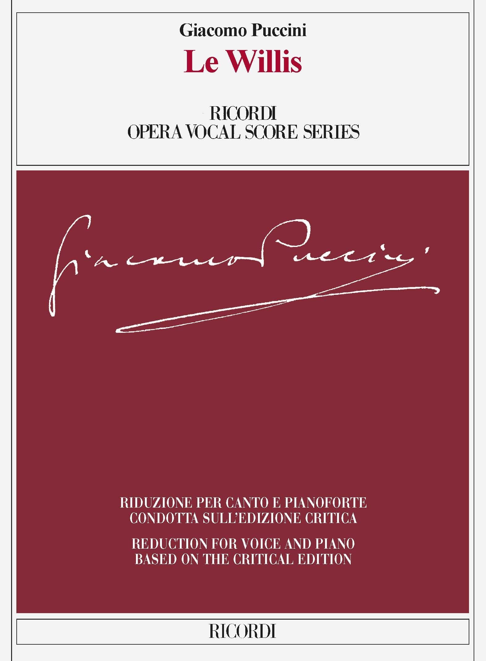 Le Willis Ed. critica di Martin Deasy - Riduzione per canto e pianoforte