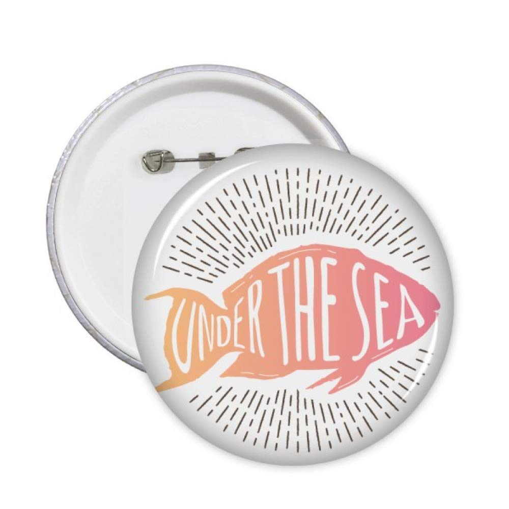 DIYthinkerLine Deep-sea Fish Mystery Pins Badge Button Emblem Accessory Decoration 5pcs