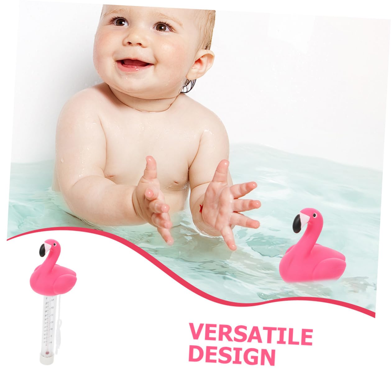 2pcs Floating Pool Temperature Thermometer for Indoor Outdoor Use, Easy-Read Large Display Water Thermometer for Swimming Pools, Ice Baths, and Fish Ponds