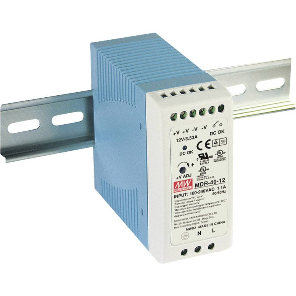 Mean Well MDR-40-12 Hutschienen-Netzteil 12 V/DC 3.33A 40W
