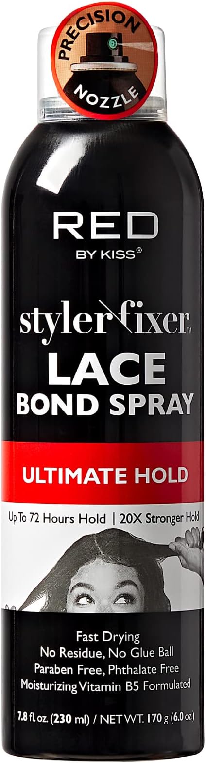 Lace Bond Hold Spray Styler Fixer – The Ultimate Adhesive Spray for Wigs, Active Use, Fast Drying, Up to 72Hours 20X Stronger Hold, Daily Wig Applications