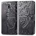 Produktbild Snow Color LG G7 Hülle, Premium Leder Tasche Flip Wallet Case [Standfunktion] [Kartenfächern] PU-Leder Schutzhülle Brieftasche Handyhülle für LG G7 - COSD010431 Schwarz