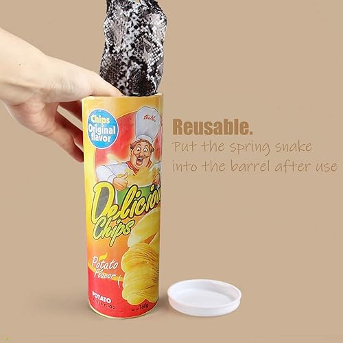 Miniatura 3 de Regalos de broma para niños, latas mágicas de papas fritas, juguetes para el día del tonto de abril, decoración de fiesta de Halloween, juguetes