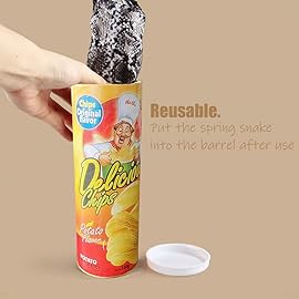 Prank Gifts for Kids,Magic Potato Chip Cans Fries Toys April Fool Day Halloween Party Decoration Fun Toys