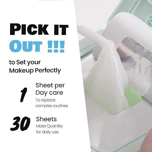 Miniatura 9 de Dewytree Mascarilla facial nutritiva de colágeno y ceramida, hoja de 30 hojas  Pick and Quick, tipo dispensador, hidratante y reafirmante con aceite