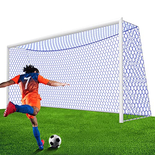 XXXYYY Soccer Goal Net Replacement 24x8FT, Professional On-Court Quality [8.4 LBS, 4mm Nylon...