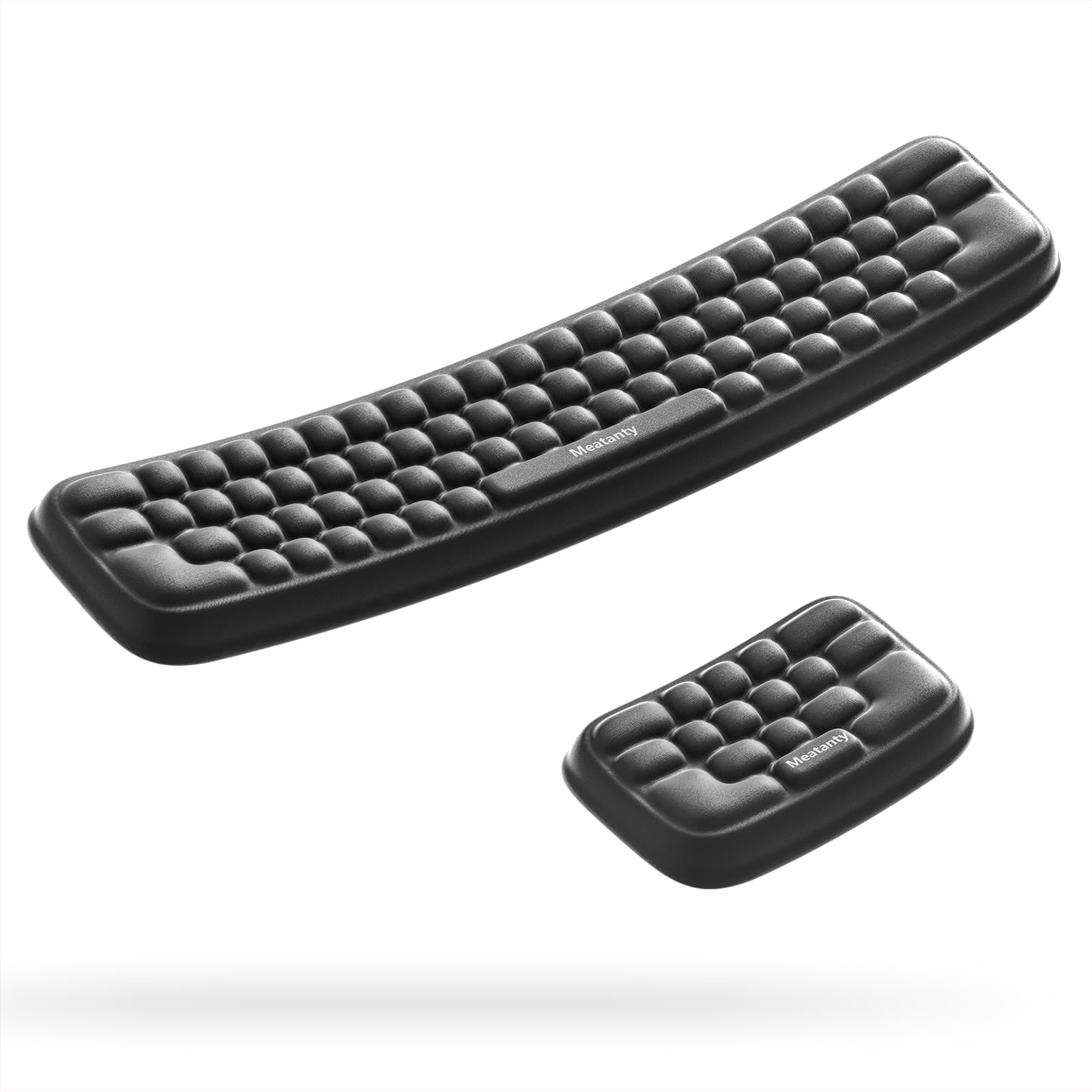 Meatanty Keyboard and Mouse Wrist Rest Set Ergonomic Computer Wrist Pad Memory Foam Wrist Support for Desk Hand