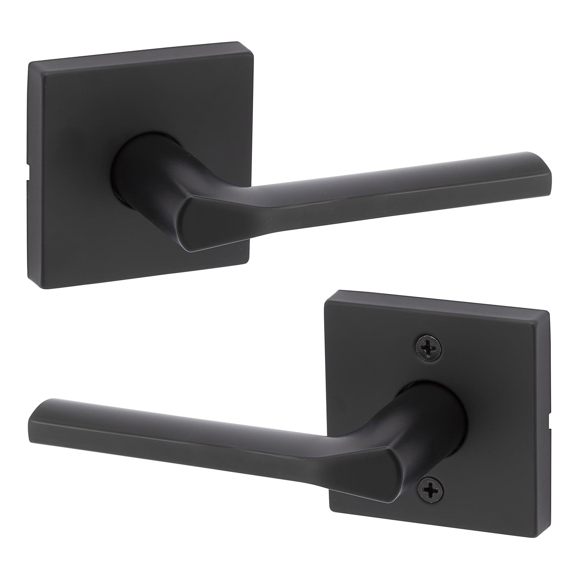Lisbon Lever design haut de gamme Kwikset poignée noire mate robuste
