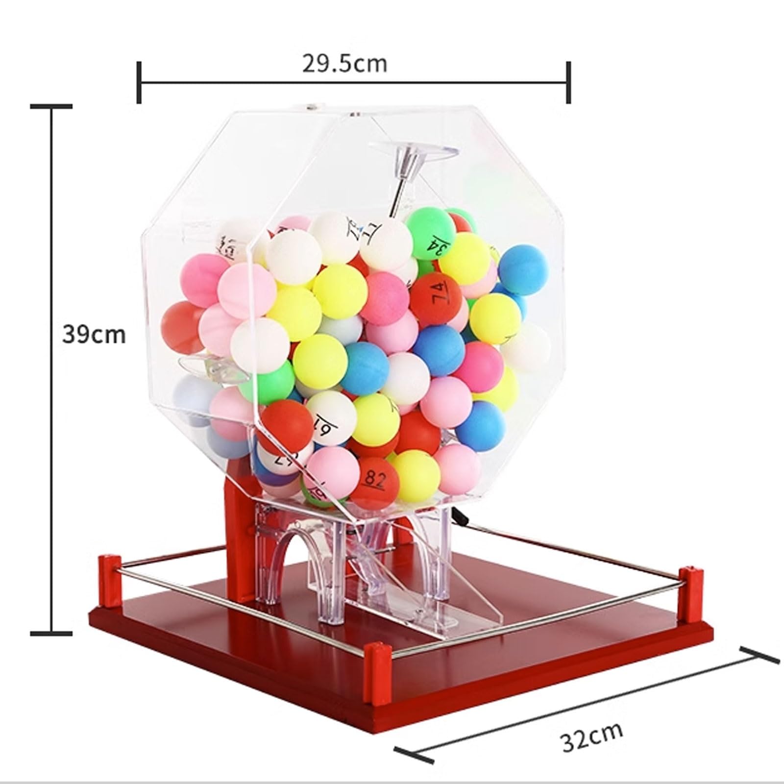 Macchina della lotteria per lotterie e feste, include 1-50 palline, perfetta per bar, karaoke, riunioni di famiglia ed eventi all'aperto