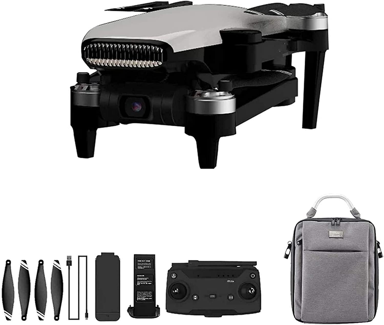 Drone pieghevole GPS WiFi FPV 5G Trasmissione di immagini 5000 m Droni per adulti con giunto cardanico a 3 assi 4k Camera Angolo regolabile, 35 minuti di volo Quadricottero RC senza spazzole p