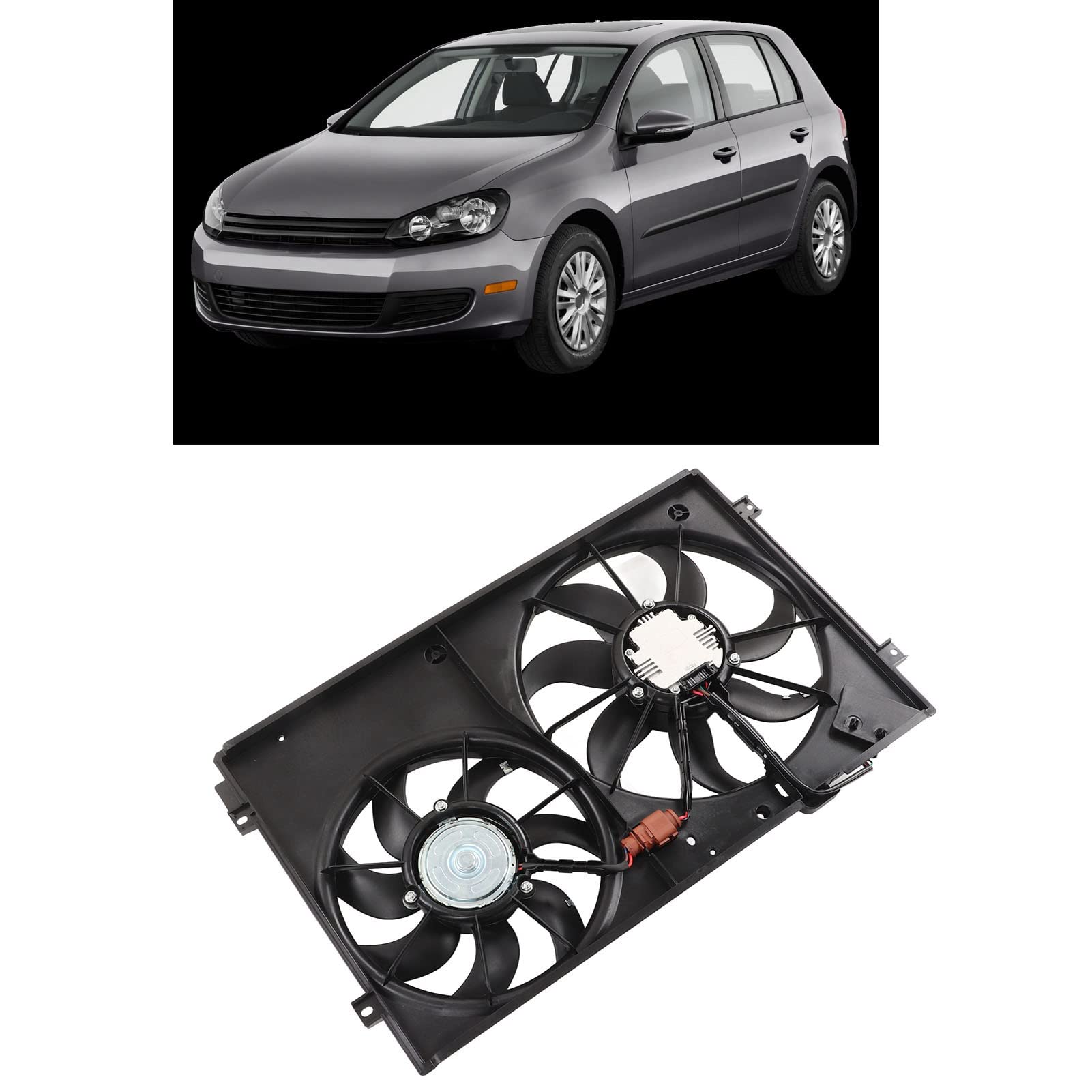 Ventola di Raffreddamento del Radiatore del Condensatore Elettrico Sostituzione Ad Alte Prestazioni per Rabbit 2006-2009 12V 1 unità