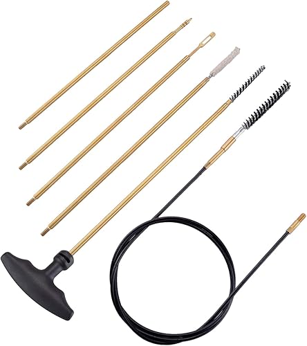 Miniatura 7 de Raiseek . 177 Cal & .22 Cal Airgun Kit de limpieza con trapeador de algodón, varilla de limpieza de latón, cepillos de nailon en organizador con