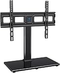 PERLESMITH Universal TV Stand for 37–90 Inch TVs up to 150 lbs, Height Adjustable TV Legs with Space for Soundbar, Table Top TV Mount Stand for Living Room, Max VESA 800 x 500mm, PSTVS20