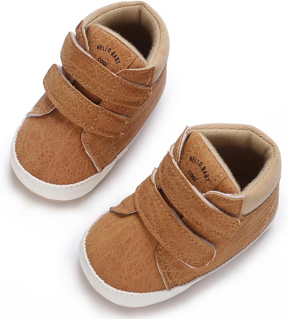 E-FAK Baby Shoes Boys Girls Infant Sneakers Non-Slip Rubber Sole Toddler Crib First Walker Shoes - Image 4