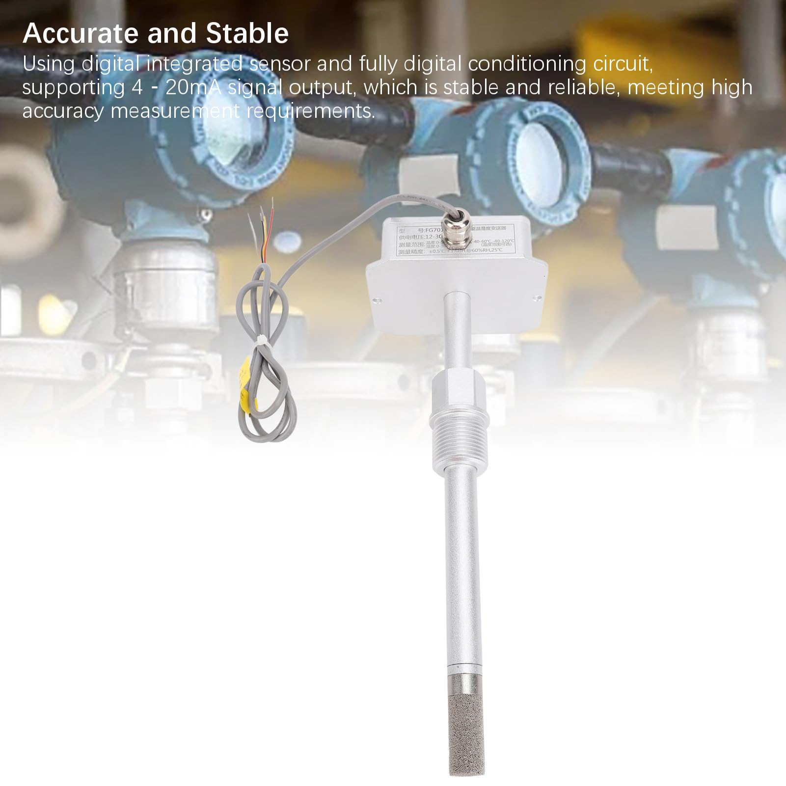 Sensor Industrial de Temperatura y Humedad, Transmisor de 4 a 20