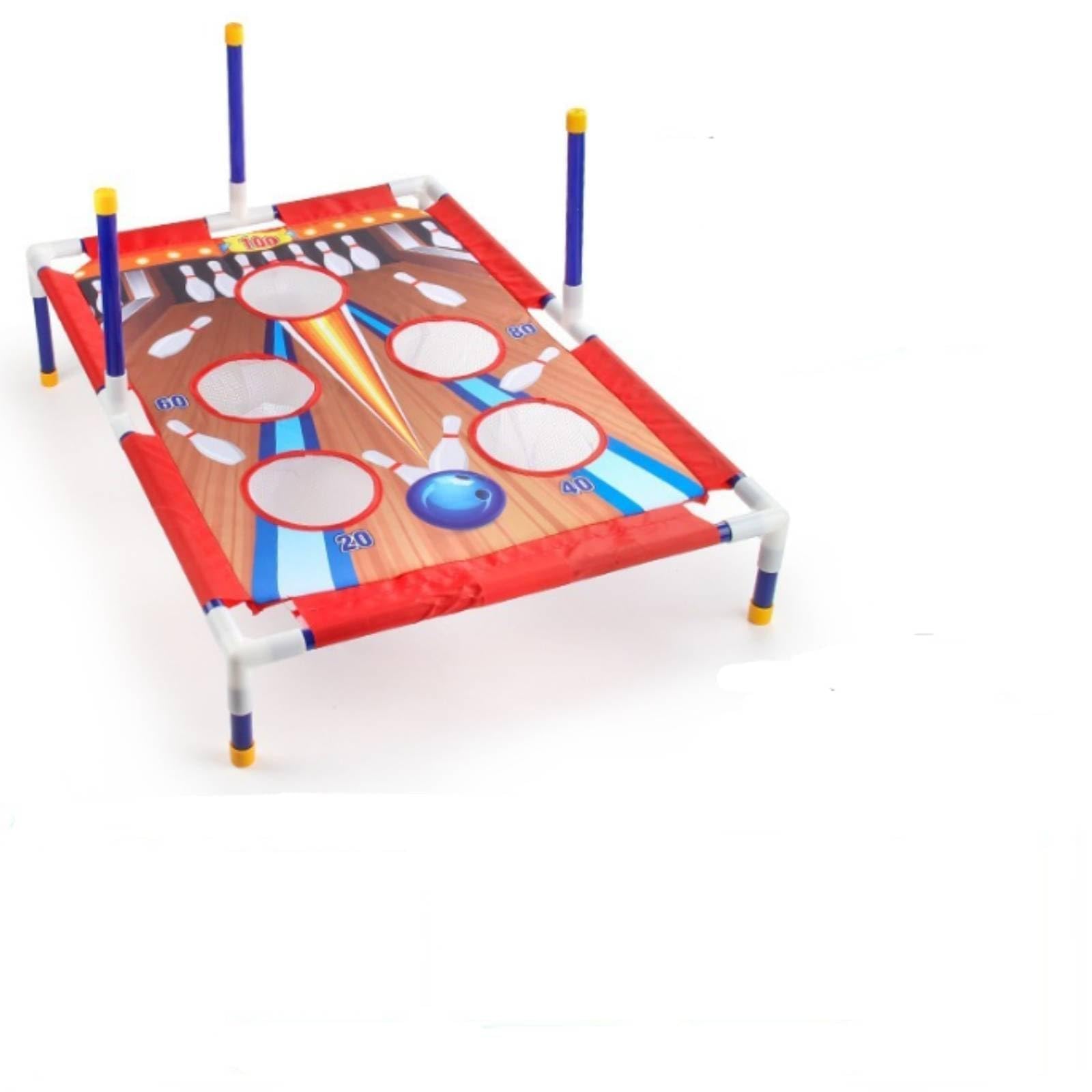 Amagogo Faltbar Ringwurfspiel mit Board | Leichte Kunststoffkonstruktion, Sandsack Wurfspiel, Strapazierfähig, Zielwurfspiel, für Garten, Klassenzimmer, Familien