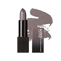Vista 16 de KISS NEW YORK Lápiz labial pigmentado profesional, acabado satinado suave y cremoso, de larga duración, infundido con manteca de karité y vitamina E