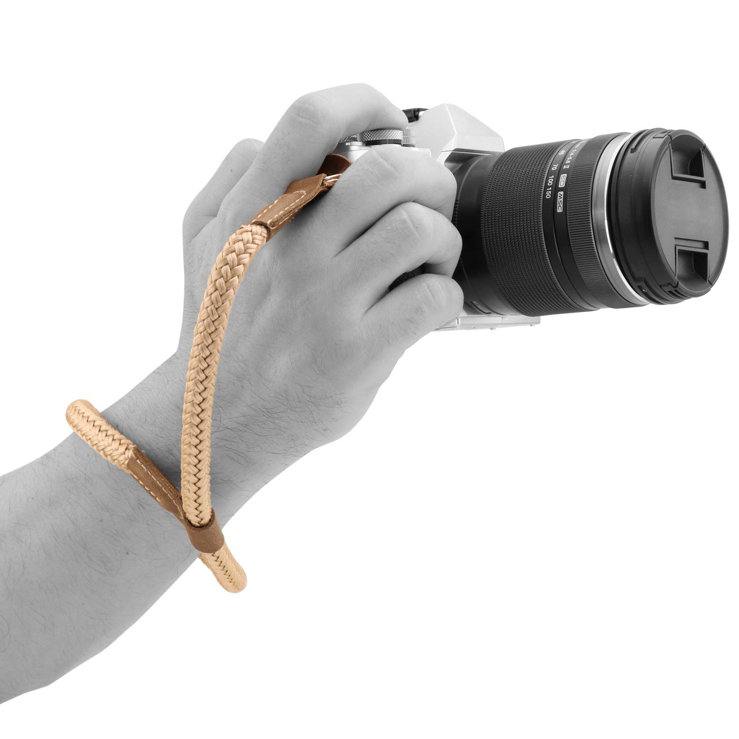 MegaGear Cotton Camera Wrist Strap - Durable & Secure for DSLR & SLR Cameras - Adjustable & Comfortable