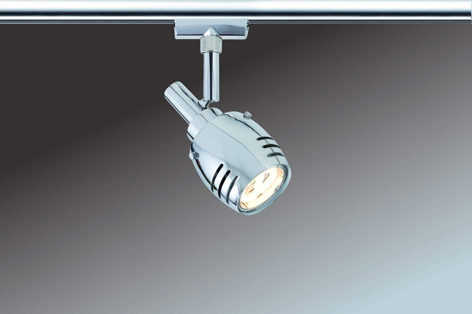 Paulmann URail Sistema Illuminazione A Binario | Set Con 4 Plafoniere | Binario 2m + Alimentazione | GU10 Max 10W | Cromo Opaco - Foto 2