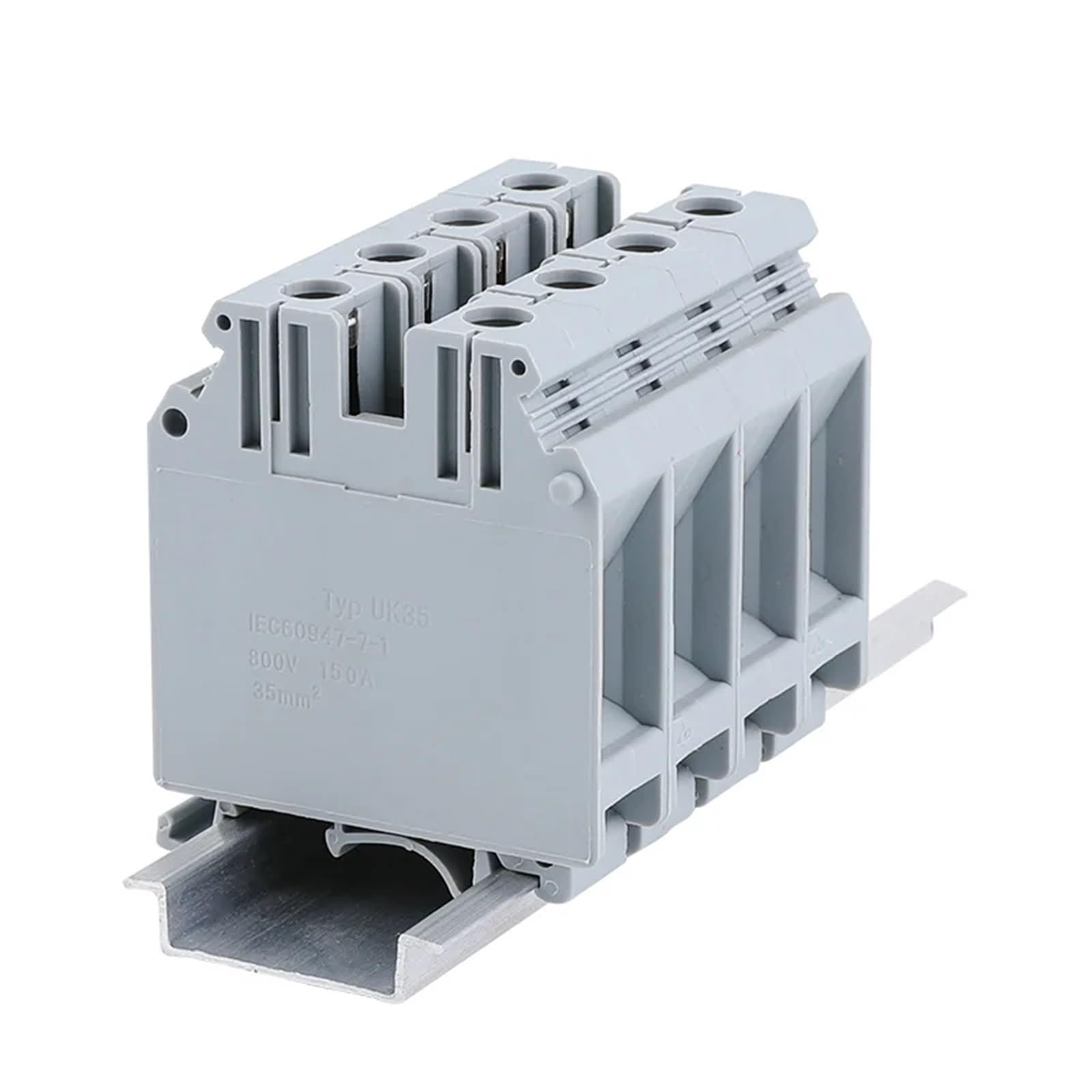 10 pièces Type UK-35 conducteur de câblage monté sur Rail Din connecteur universel 18-2 AWG borniers à vis modulaires minces UK 35