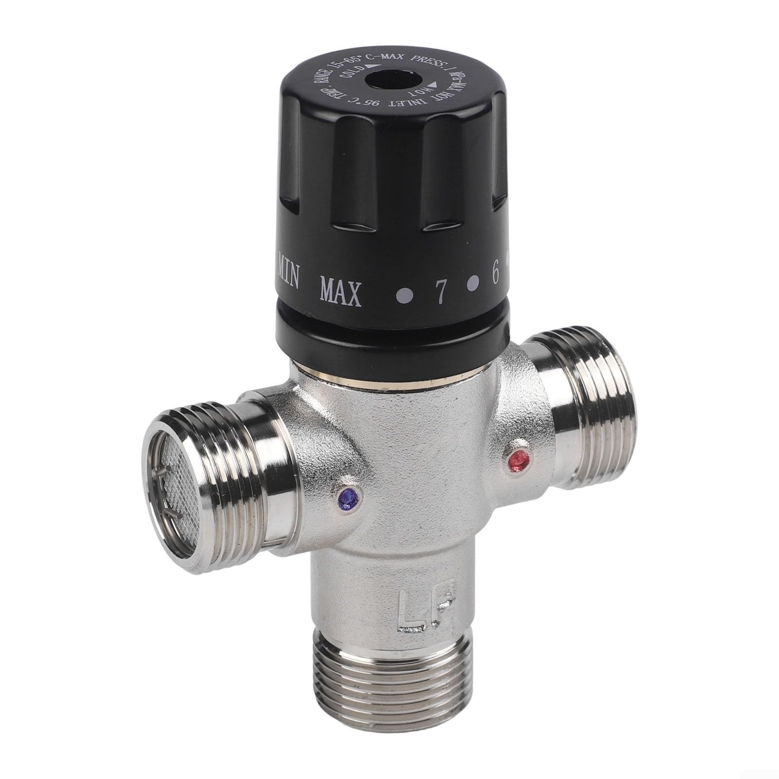 Válvula mezcladora termostática DN20 de cobre de 3/4 para calentador solar