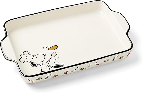 Lenox 897686 Chef Snoopy Rectangular Baker