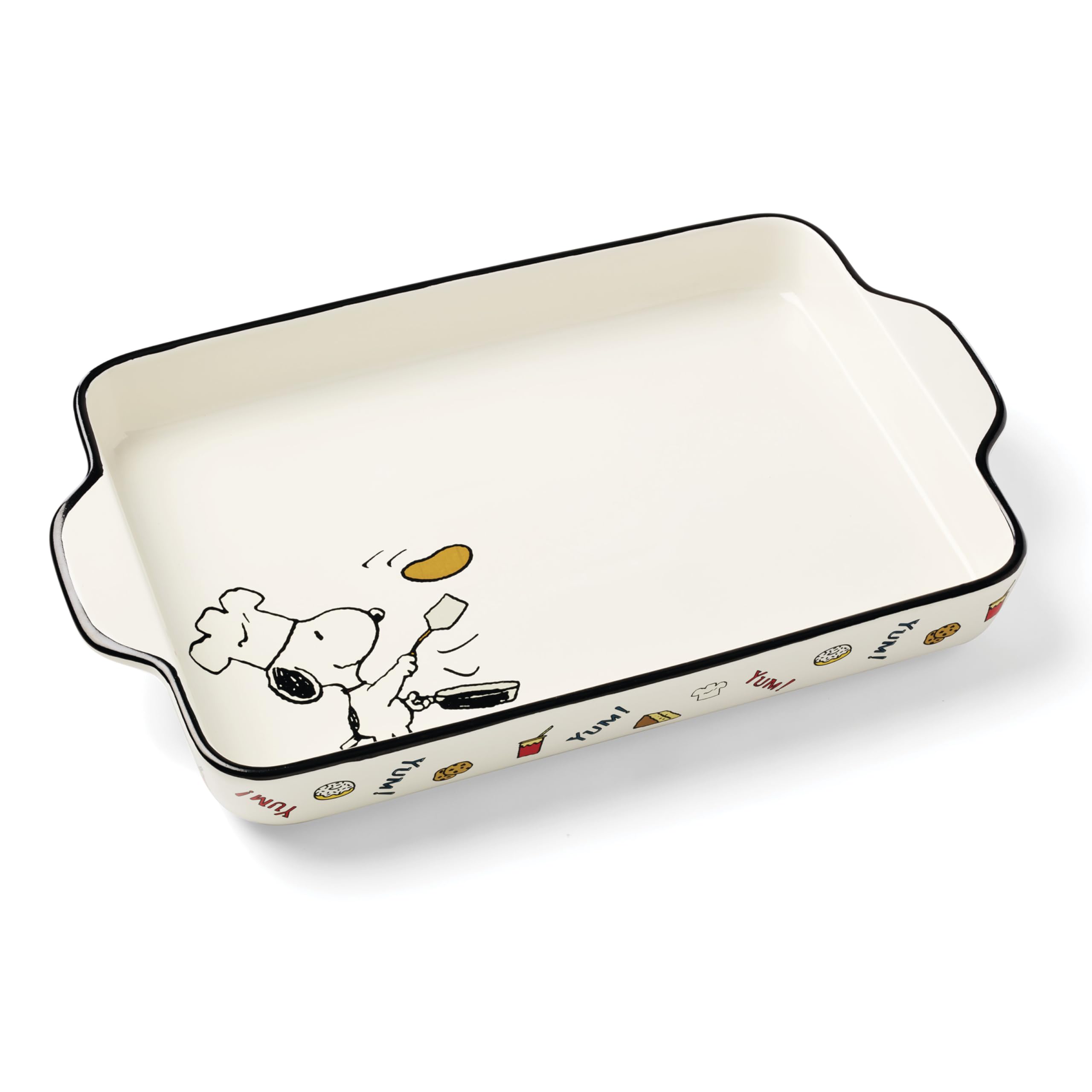 Amazon.com: Lenox 897686 Chef Snoopy Rectangular Baker: Home & Kitchen
