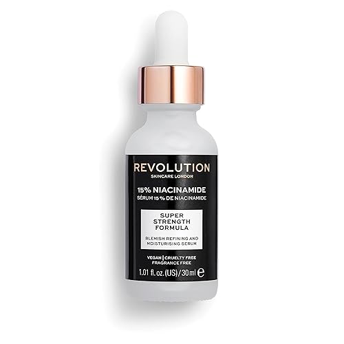Revolution Skincare - Suero refinador de poros y manchas de niacinamida al 15%, se dirige a manchas y poros grandes, vegano y libre de crueldad,