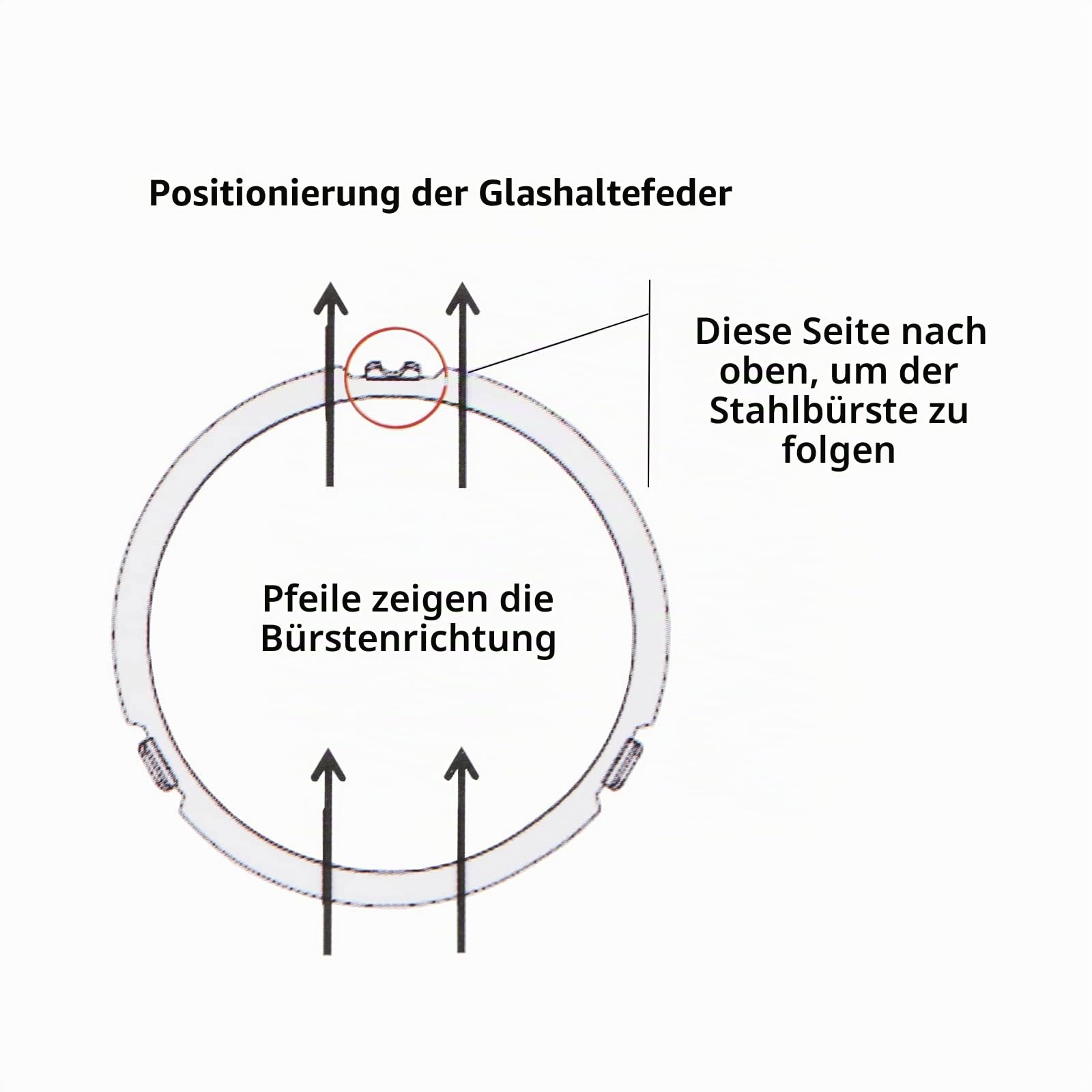 SPARES2GO Lampenabdeckung Ring Reparatur Set kompatibel mit Siemens Dunstabzugshaube