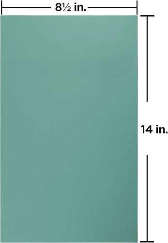 Miniatura 3 de JAM Paper, resma de 50 hojas de papel grueso (8 12 x 14 pulgadas), tamaño oficial, Agua (Aqua)