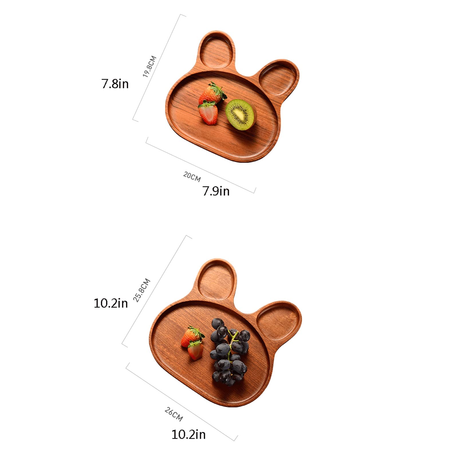 SISWIM Bandeja Bandeja de Madera Bandeja Creativa Bandeja Sirviendo Té Té Café Desayuno Bandeja Bandeja Decorativa Bandeja Antideslizante (Size : B)