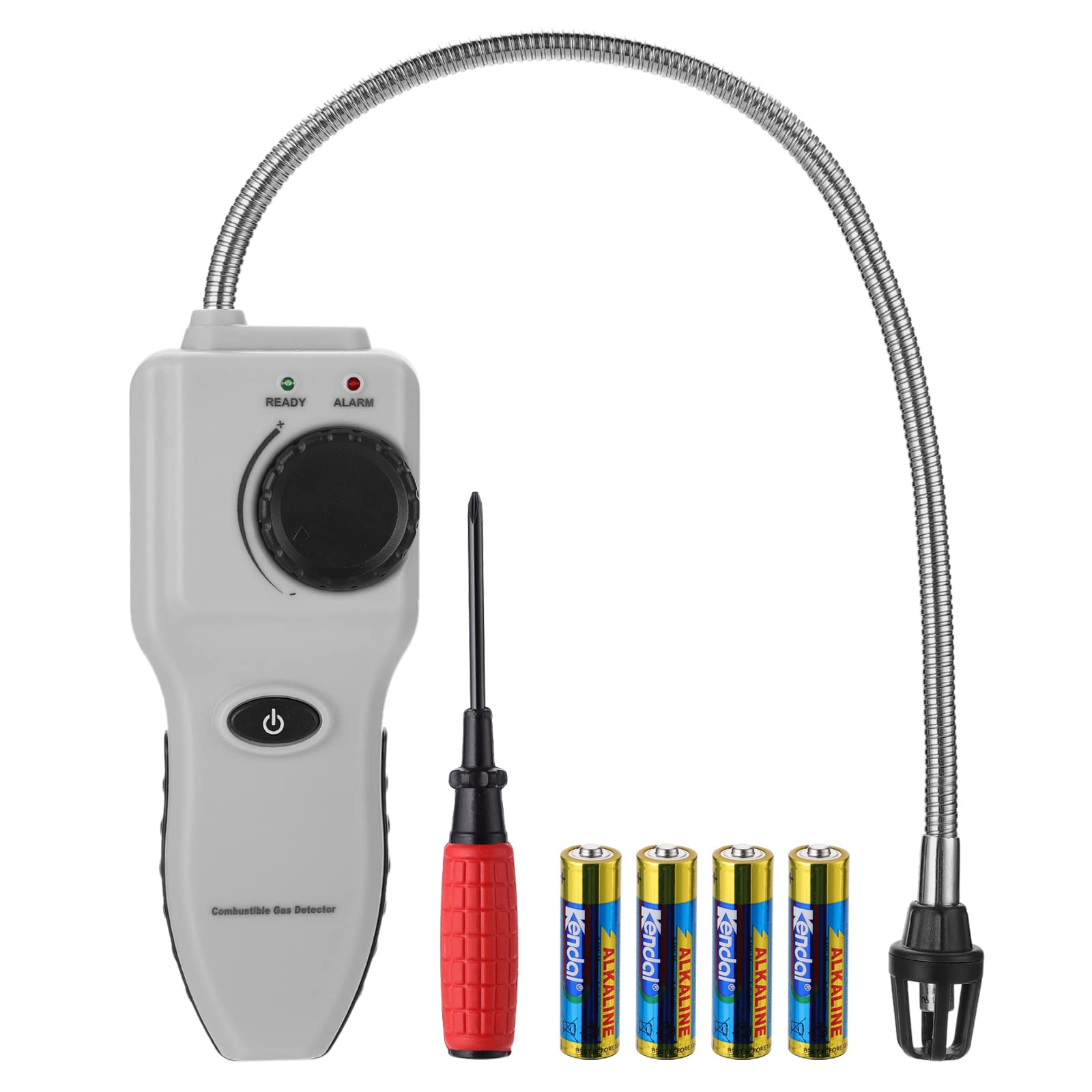 INKBIRDPLUSNatural Gas Leak Detector, Portable Gas Sniffer with Battery Screwdriver, Propane Leak Detector with 16 Inch Gooseneck, Detect LPG, LNG, Methane and Other Flammable Gases