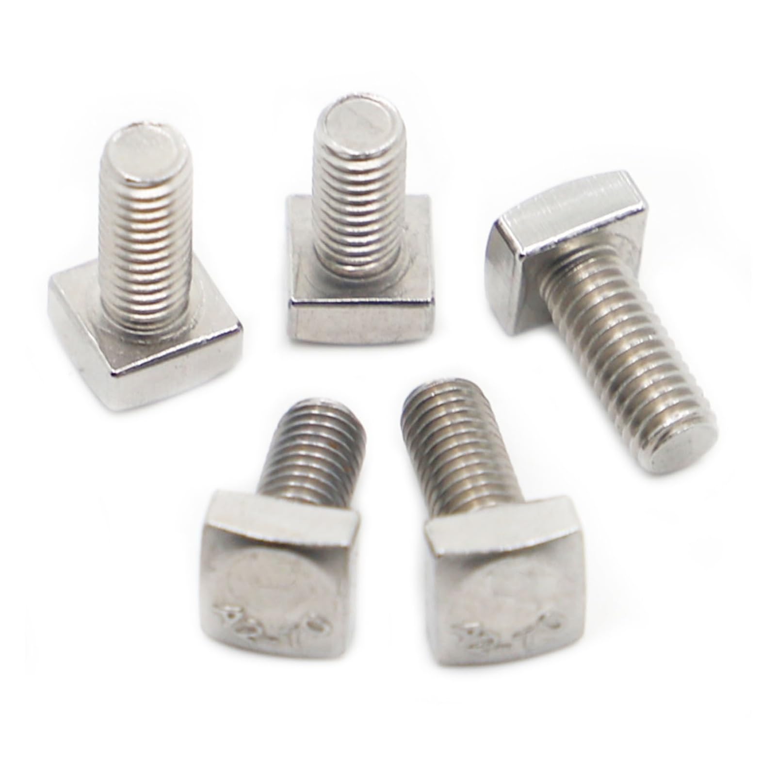 10 pz 304 Viti a Testa Quadrata in Acciaio Inox Bulloni M5 M6 M8(25mm,M8 10pcs)