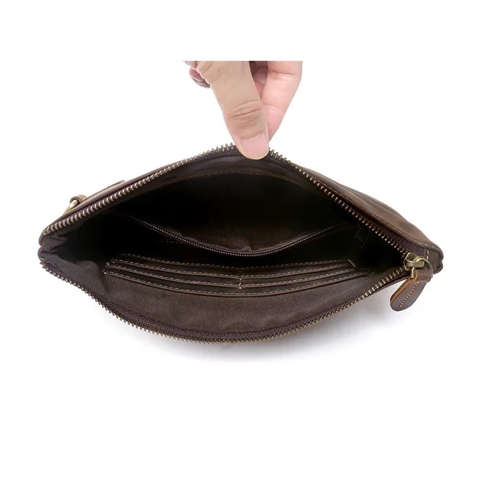 Pochette da uomo in pelle vintage di grande capacità Adatto Agli Uomini
