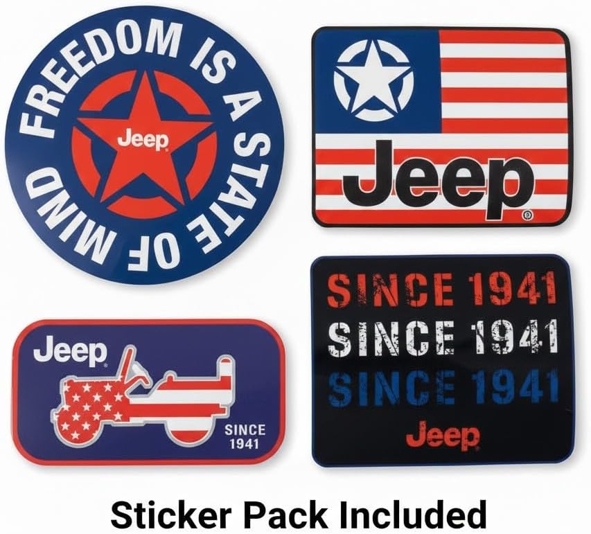 Jeep Grille Knit Beanie Hat for Men & Women | Officially Licensed | Soft Acrylic Winter Cap | Embroidered 7-Slot Grille Logo | Army Green
