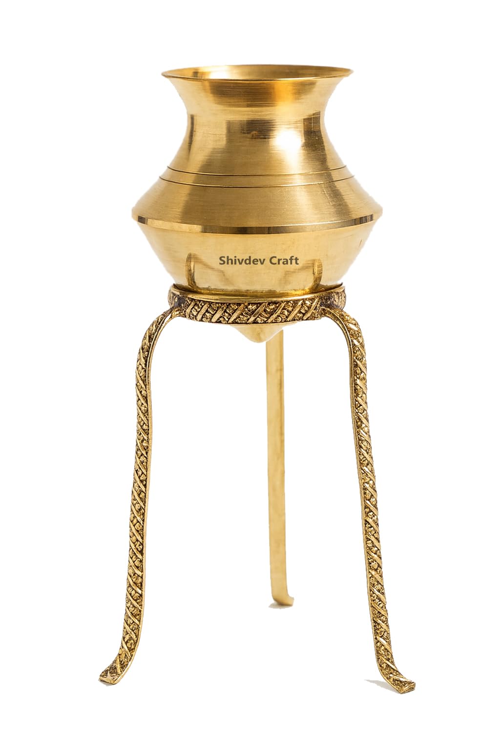 Brass Shivling Jalabhishek Stand, Traditional Design, Gold, Decorative Hindu Puja Ritual Item with Brass Puja abhishekam Kalash-image-38